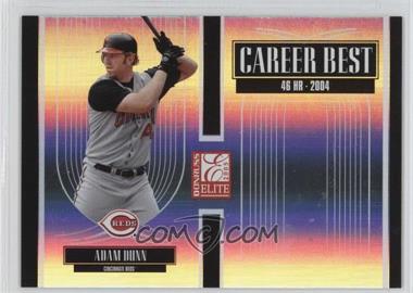 2005 Donruss Elite - Career Best #CB-1 - Adam Dunn /1500