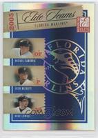 Miguel Cabrera, Josh Beckett, Mike Lowell #/1,000