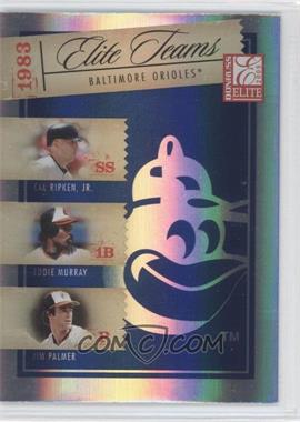 2005 Donruss Elite - Elite Teams - Blue #ET-7 - Cal Ripken Jr., Eddie Murray, Jim Palmer /1000