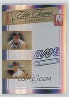 Tom Glavine, Greg Maddux, Ryan Klesko, David Justice #/1,500