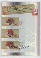 Albert Pujols, Scott Rolen, Jim Edmonds #/1,500