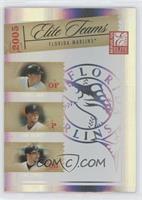 Miguel Cabrera, Josh Beckett, Mike Lowell #/1,500