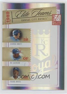 2005 Donruss Elite - Elite Teams #ET-8 - George Brett, Bo Jackson, Frank White /1500