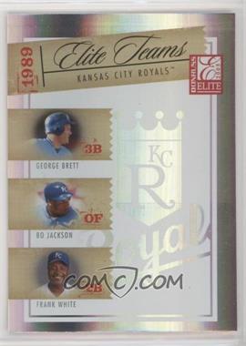 2005 Donruss Elite - Elite Teams #ET-8 - George Brett, Bo Jackson, Frank White /1500