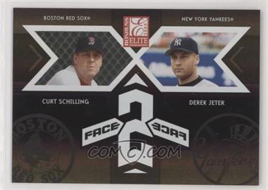 2005 Donruss Elite - Face 2 Face - Black #FF-10 - Curt Schilling, Derek Jeter /500