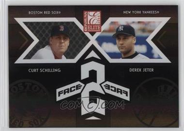 2005 Donruss Elite - Face 2 Face - Black #FF-10 - Curt Schilling, Derek Jeter /500