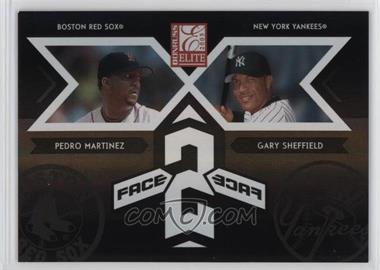 2005 Donruss Elite - Face 2 Face - Black #FF-13 - Pedro Martinez, Gary Sheffield /500