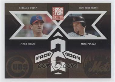 2005 Donruss Elite - Face 2 Face - Black #FF-3 - Mark Prior, Mike Piazza /500 [EX to NM]