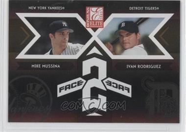 2005 Donruss Elite - Face 2 Face - Black #FF-4 - Mike Mussina, Ivan Rodriguez /500