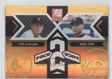 2005 Donruss Elite - Face 2 Face - Gold #FF-10 - Curt Schilling, Derek Jeter /150