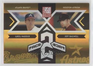 2005 Donruss Elite - Face 2 Face - Gold #FF-2 - Greg Maddux, Jeff Bagwell /150