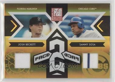 2005 Donruss Elite - Face 2 Face - Jerseys #FF-5 - Josh Beckett, Sammy Sosa /200