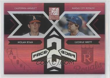 2005 Donruss Elite - Face 2 Face - Red #FF-18 - Nolan Ryan, George Brett /750