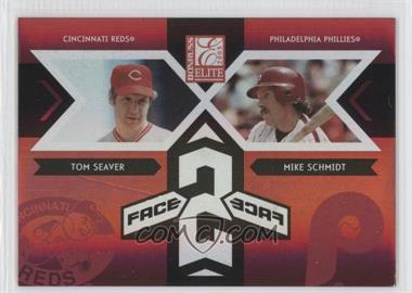 2005 Donruss Elite - Face 2 Face - Red #FF-19 - Tom Seaver, Mike Schmidt /750