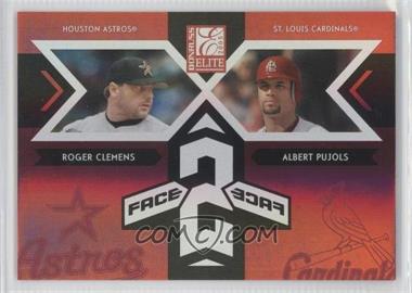 2005 Donruss Elite - Face 2 Face - Red #FF-7 - Roger Clemens, Albert Pujols /750