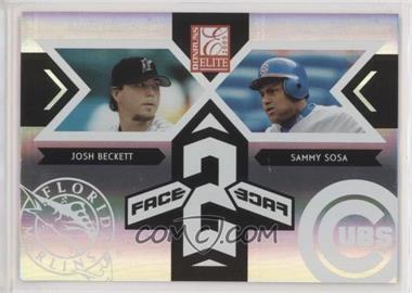 2005 Donruss Elite - Face 2 Face #FF-5 - Josh Beckett, Sammy Sosa /1500