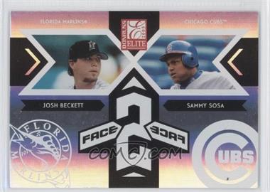 2005 Donruss Elite - Face 2 Face #FF-5 - Josh Beckett, Sammy Sosa /1500