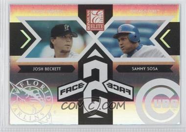 2005 Donruss Elite - Face 2 Face #FF-5 - Josh Beckett, Sammy Sosa /1500