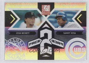 2005 Donruss Elite - Face 2 Face #FF-5 - Josh Beckett, Sammy Sosa /1500