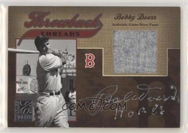 2005 Donruss Elite - Throwback Threads #TT-4 - Bobby Doerr /200