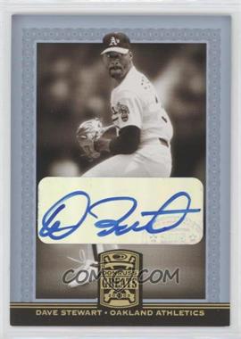 2005 Donruss Greats - [Base] - Gold Holofoil Signatures #15 - Dave Stewart