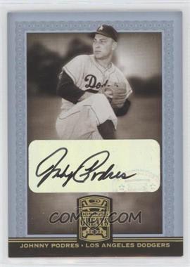 2005 Donruss Greats - [Base] - Gold Holofoil Signatures #45 - Johnny Podres