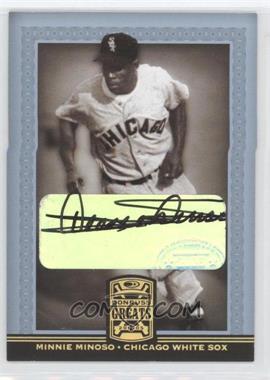 2005 Donruss Greats - [Base] - Gold Holofoil Signatures #60 - Minnie Minoso