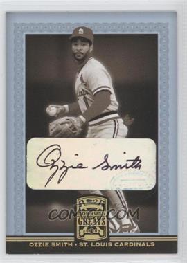 2005 Donruss Greats - [Base] - Gold Holofoil Signatures #62 - Ozzie Smith