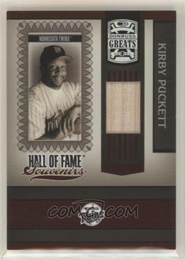 2005 Donruss Greats - Hall of Fame Souvenirs - Bats #HOFS-20 - Kirby Puckett