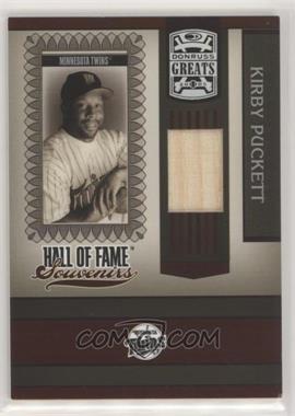 2005 Donruss Greats - Hall of Fame Souvenirs - Bats #HOFS-20 - Kirby Puckett