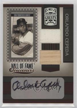 2005 Donruss Greats - Hall of Fame Souvenirs - Combo Materials Signatures #HOFS-22 - Orlando Cepeda