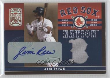 2005 Donruss Greats - Red Sox Nation Materials - Signatures #RSN-6 - Jim Rice