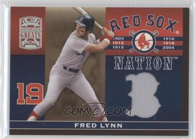 2005 Donruss Greats - Red Sox Nation Materials #RSN-11 - Fred Lynn