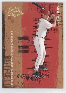 2005 Donruss Leather & Lumber - [Base] - Gold #125 - Steve Finley /50