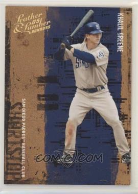 2005 Donruss Leather & Lumber - [Base] - Gold #84 - Khalil Greene /50