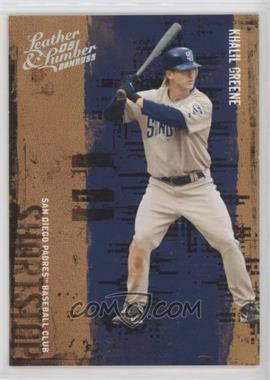 2005 Donruss Leather & Lumber - [Base] - Silver #84 - Khalil Greene /100