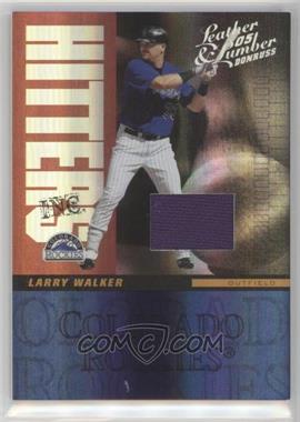 2005 Donruss Leather & Lumber - Hitters Inc. - Jerseys #HI-12 - Larry Walker /100