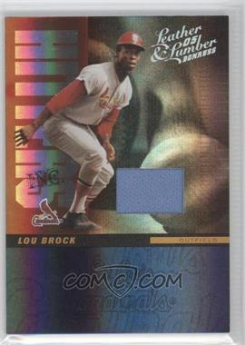 2005 Donruss Leather & Lumber - Hitters Inc. - Jerseys #HI-13 - Lou Brock /50