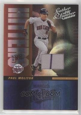 2005 Donruss Leather & Lumber - Hitters Inc. - Jerseys #HI-16 - Paul Molitor /100