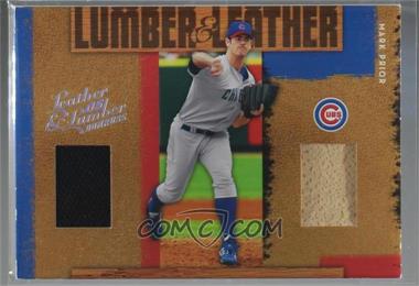 2005 Donruss Leather & Lumber - Lumber & Leather - Combo Fielding Glove/Bat #LL-16 - Mark Prior /25 [Noted]