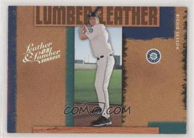 2005 Donruss Leather & Lumber - Lumber & Leather - Silver #LL-24 - Richie Sexson /100 [EX to NM]