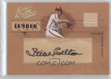 2005 Donruss Leather & Lumber - Lumber Cuts - Bats #LC-53 - Steve Carlton /13