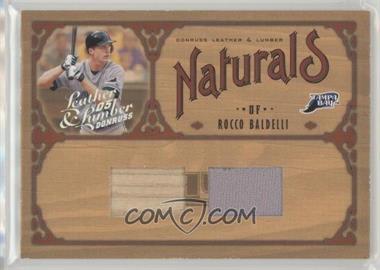 2005 Donruss Leather & Lumber - Naturals - Combos Jersey/Bat #N-18 - Rocco Baldelli /100