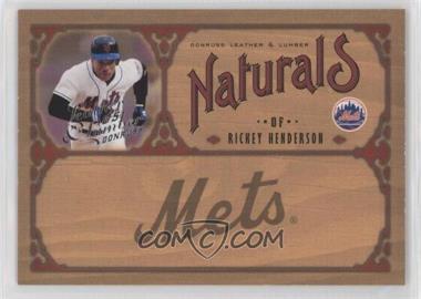 2005 Donruss Leather & Lumber - Naturals #N-17 - Rickey Henderson /2000