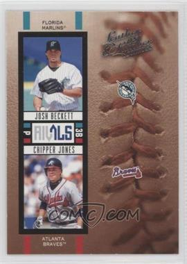 2005 Donruss Leather & Lumber - Rivals #R-10 - Josh Beckett, Chipper Jones /2000