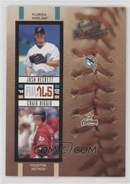 2005 Donruss Leather & Lumber - Rivals #R-17 - Josh Beckett, Craig Biggio /2000