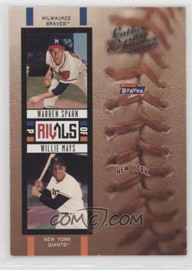 2005 Donruss Leather & Lumber - Rivals #R-25 - Warren Spahn, Willie Mays /2000