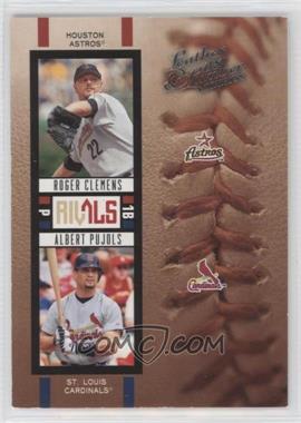 2005 Donruss Leather & Lumber - Rivals #R-4 - Albert Pujols, Roger Clemens /2000