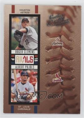 2005 Donruss Leather & Lumber - Rivals #R-4 - Albert Pujols, Roger Clemens /2000