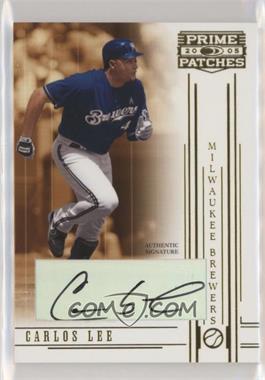 2005 Donruss Prime Patches - [Base] - Signatures #43 - Carlos Lee